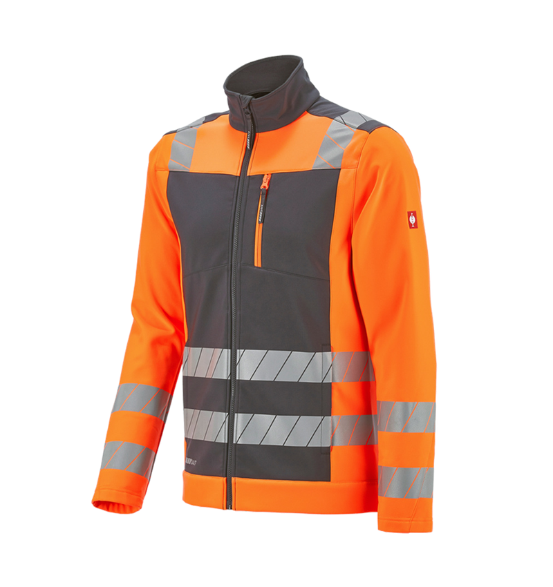 Onderwerpen: Veiligheids-softshell-jack e.s.motion 24/7 + antraciet/signaaloranje 8