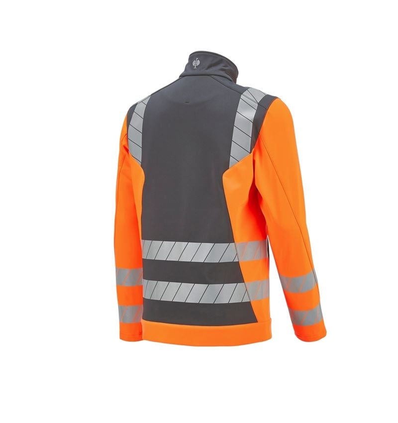 Onderwerpen: Veiligheids-softshell-jack e.s.motion 24/7 + antraciet/signaaloranje 9