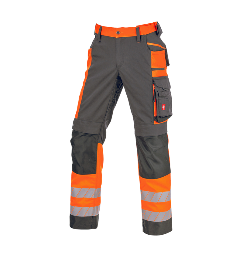 Kleding: Veiligheidswerkbroek e.s.motion 24/7 + antraciet/signaaloranje 10