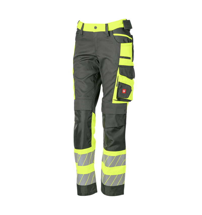 Kleding: Veiligheidswerkbroek e.s.motion 24/7, dames + antraciet/signaalgeel 6