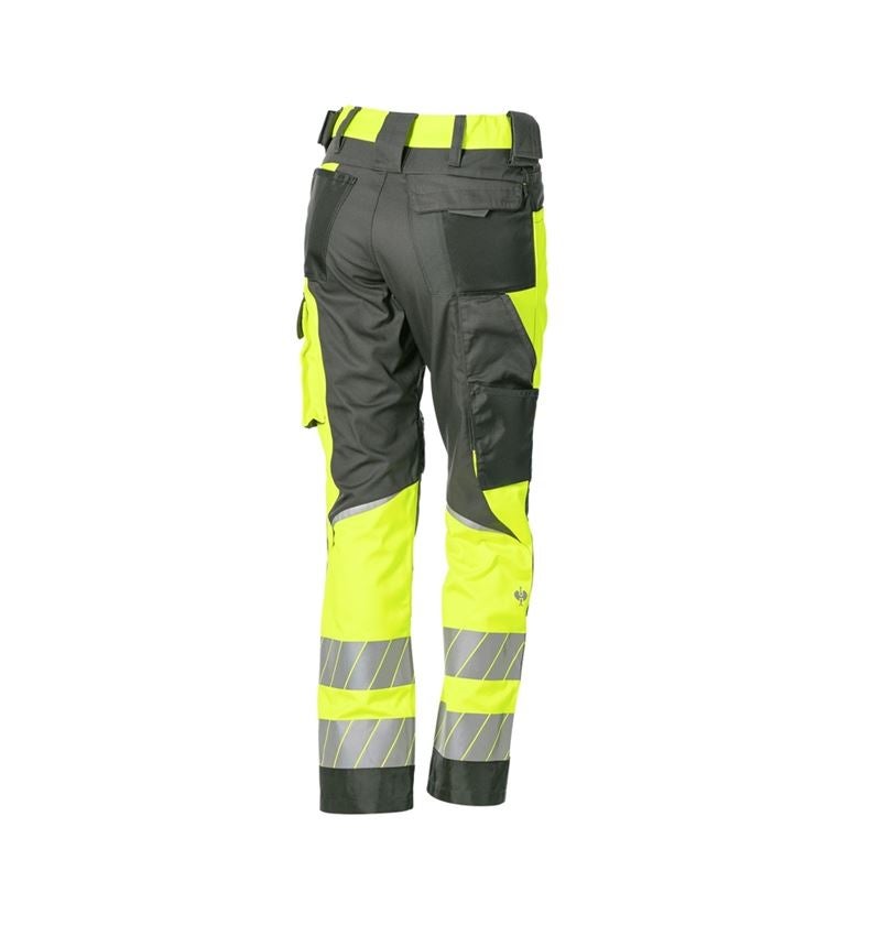 Kleding: Veiligheidswerkbroek e.s.motion 24/7, dames + antraciet/signaalgeel 7