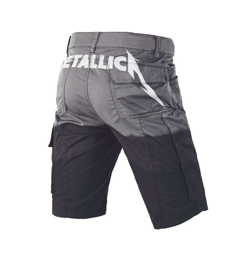 Kleding: Metallica twill shorts summer + zwart/graniet 3