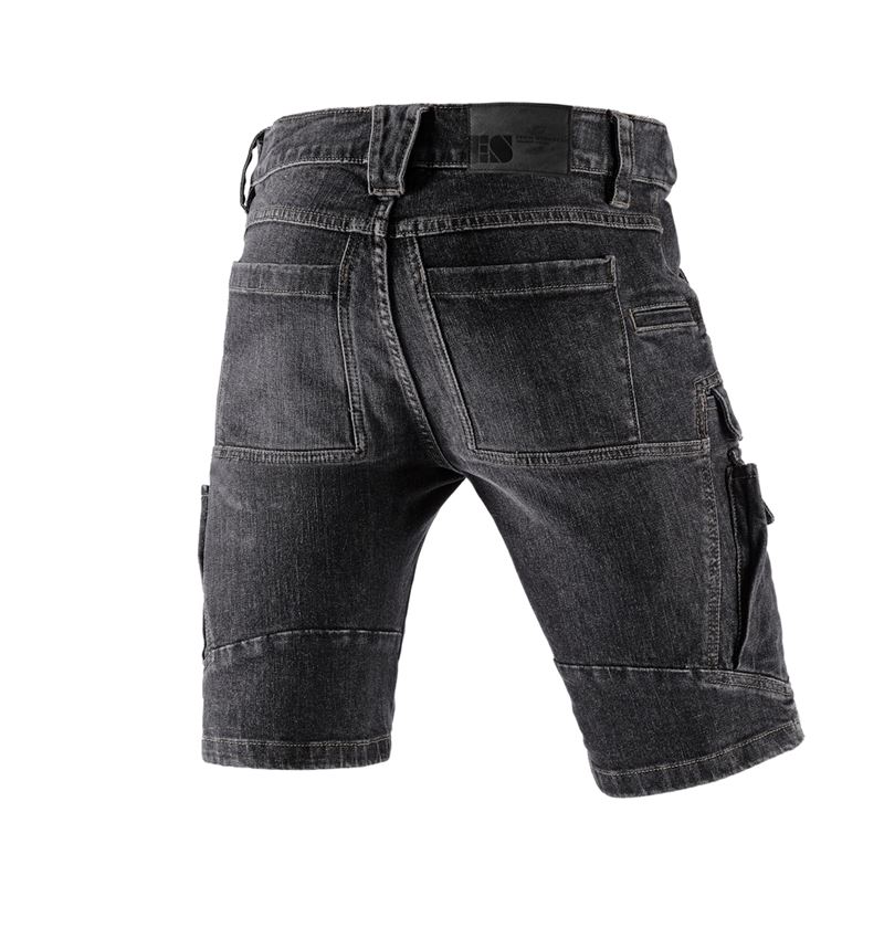 Werkbroeken: e.s. cargo worker-jeans short POWERdenim + blackwashed 3