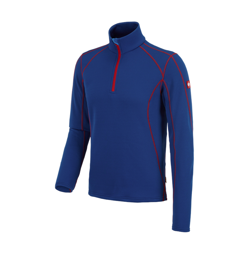Bovenkleding: Schipperstrui thermo stretch e.s.motion 2020 + korenblauw/vuurrood 2