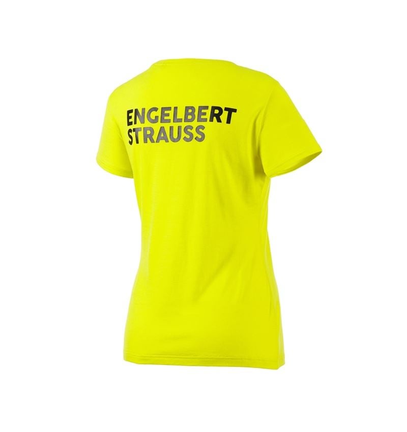 Kleding: T-Shirt Merino  e.s.trail, dames + zuurgeel/zwart 4