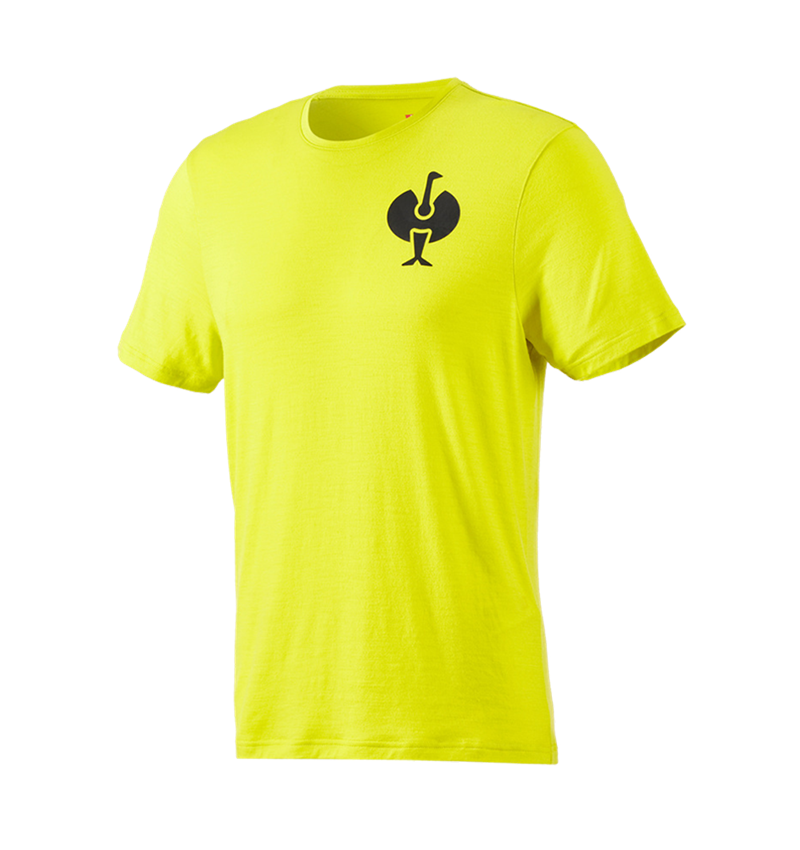 Bovenkleding: T-Shirt Merino e.s.trail + zuurgeel/zwart 2