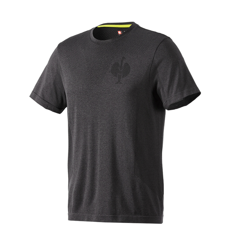 Bovenkleding: T-Shirt seamless  e.s.trail + zwart melange 2