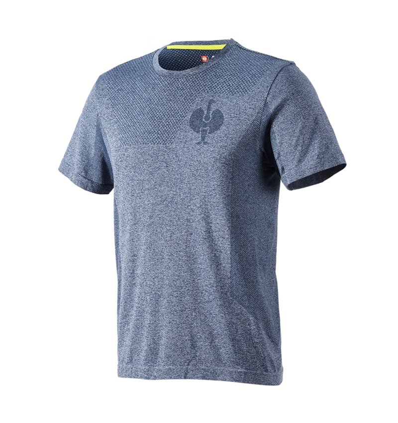 Bovenkleding: T-Shirt seamless  e.s.trail + diepblauw melange 2