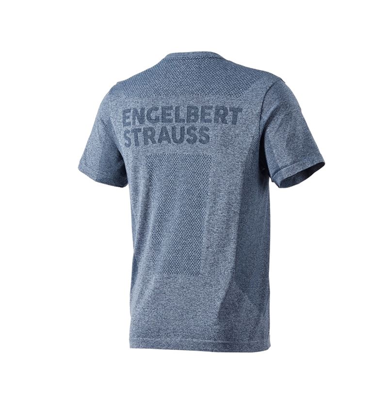 Bovenkleding: T-Shirt seamless  e.s.trail + diepblauw melange 3
