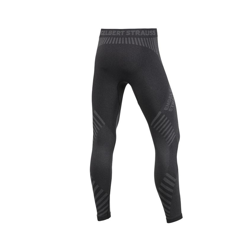 Ondergoed | Thermokleding: Functionele longpants e.s.trail seamless - warm + zwart/bazaltgrijs 5