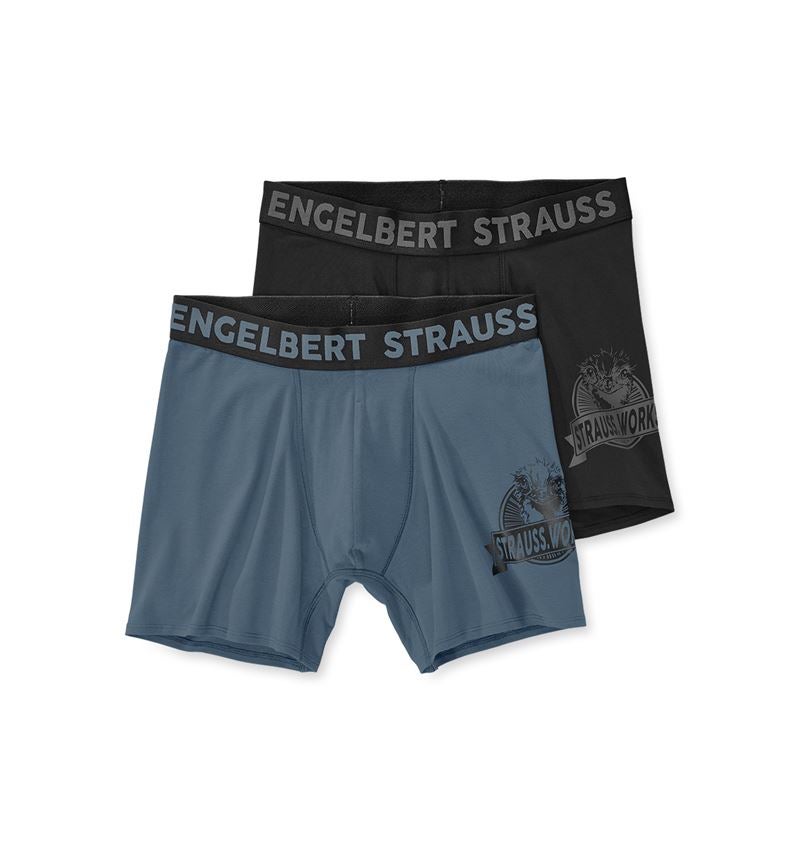 Onderwerpen: Longleg boxers e.s.iconic, per 2 verpakt + oxideblauw+zwart