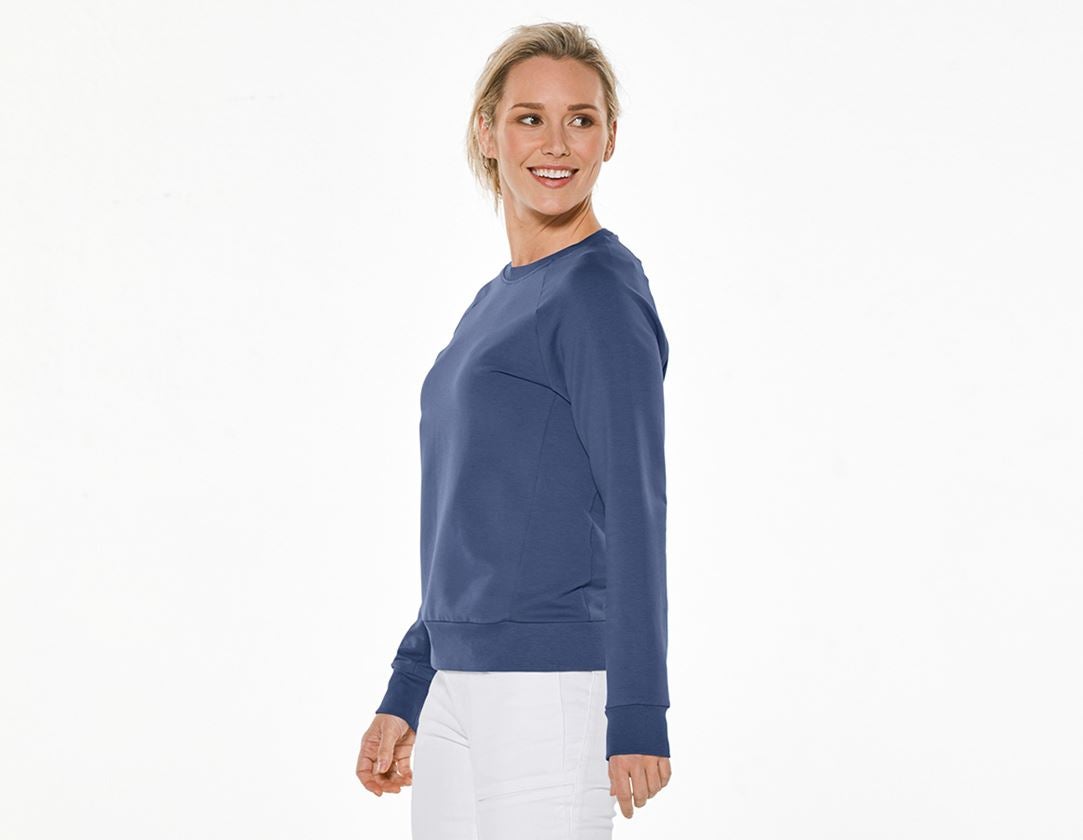 Bovenkleding: e.s. Sweatshirt cotton stretch, dames + kobalt 1