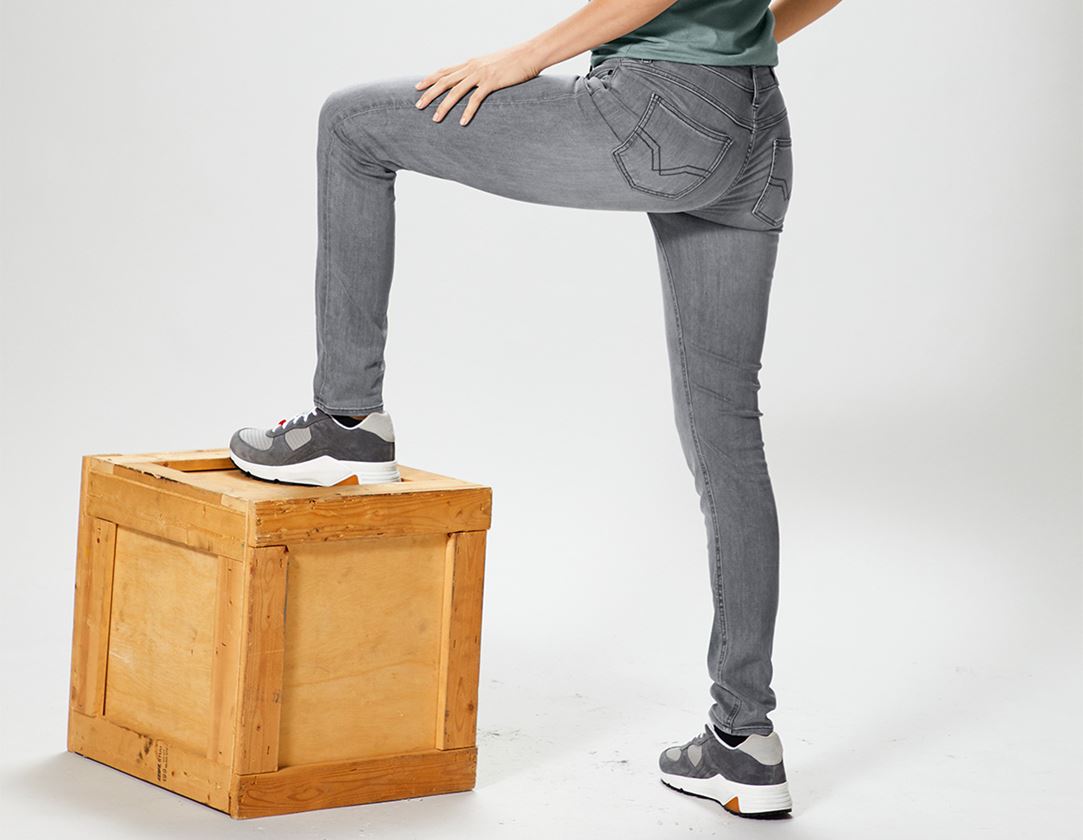 Werkbroeken: e.s. 5-pocket-stretch-jeans, dames + graphitewashed 1