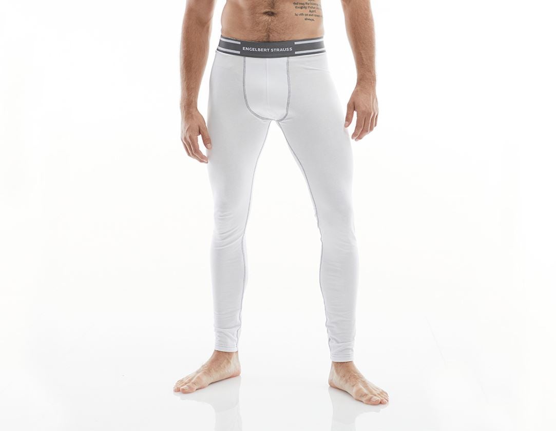 Ondergoed | Thermokleding: e.s. Cotton stretch long boxers + wit