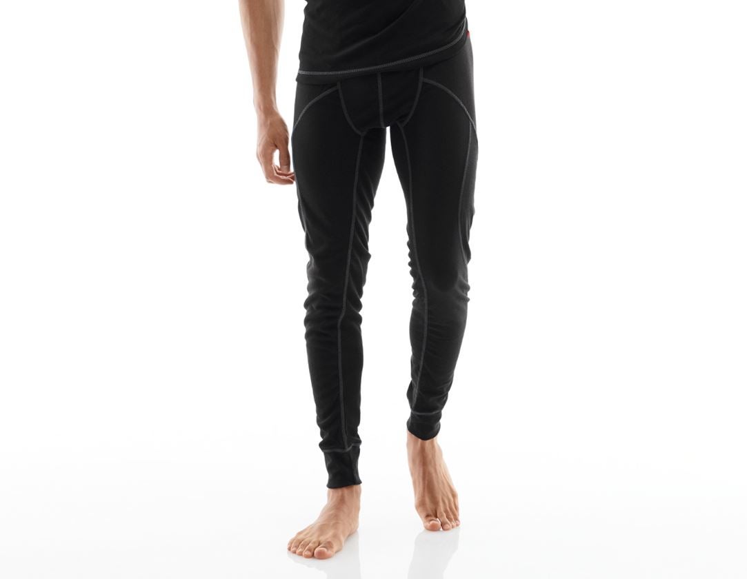 Ondergoed | Thermokleding: e.s. Functionele-Long Pants basis-warm + zwart