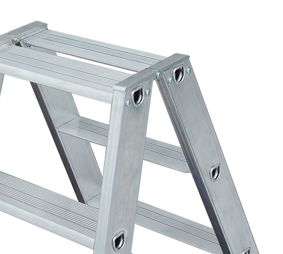 Ladders: KRAUSE Dubbel trapleer, samengebogen