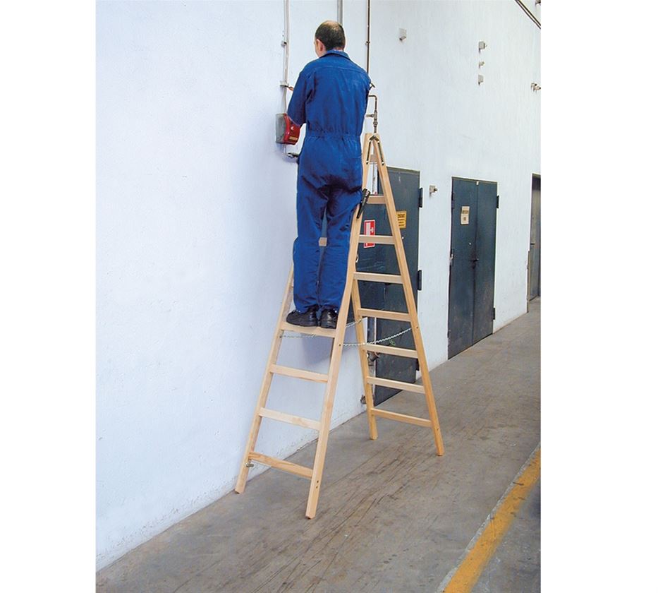Ladders: KRAUSE Dubbel tredentrapleer, hout 2