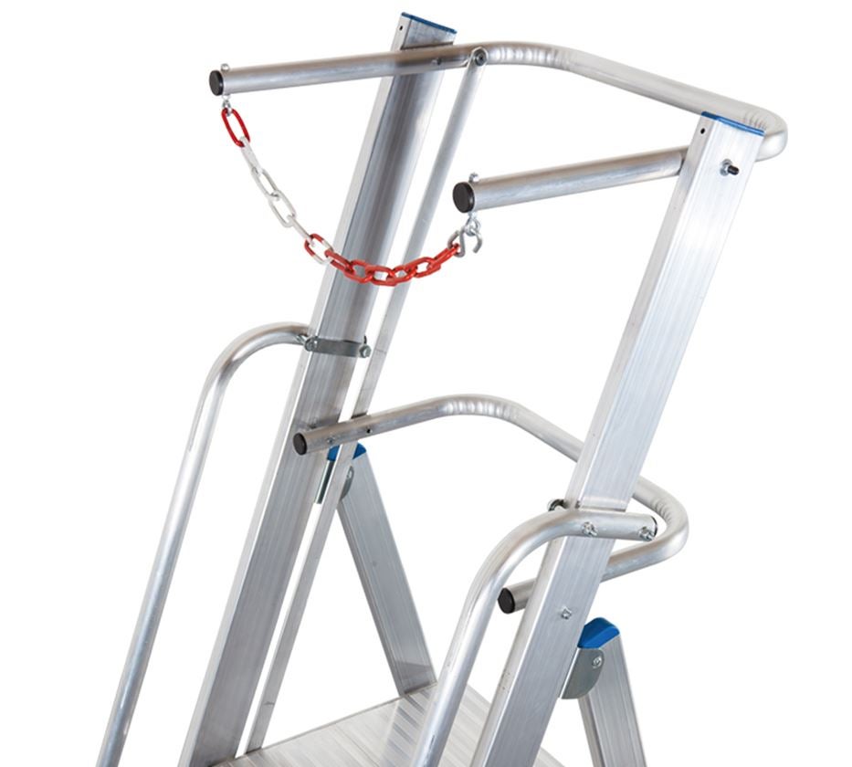Ladders: KRAUSE Bokladder treden/platform en veiligh.beug. 1