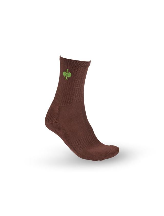 Sokken | Kousen: e.s. Allround-sokken Classic light/high + kastanje/zeegroen
