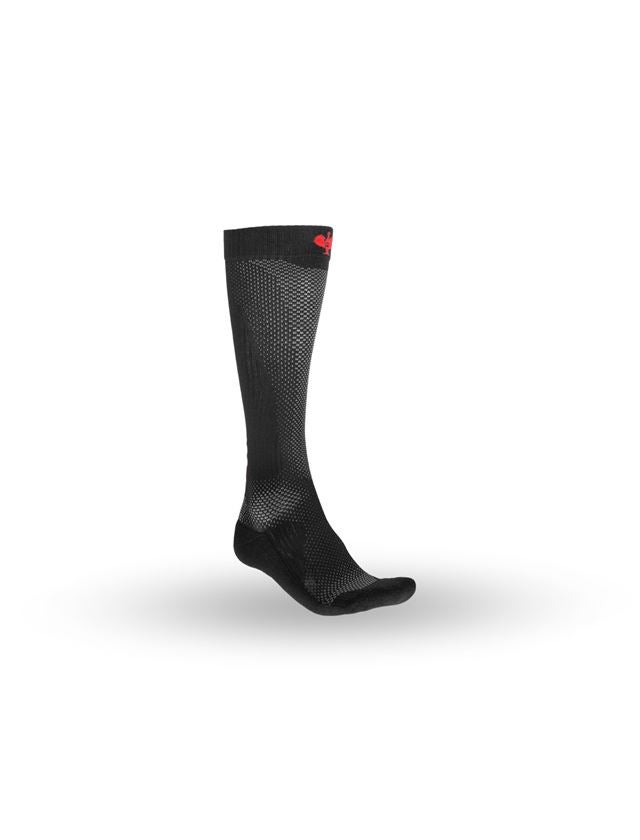 Sokken | Kousen: e.s. Allseason sokken Function light/x-high + zwart/strauss rood