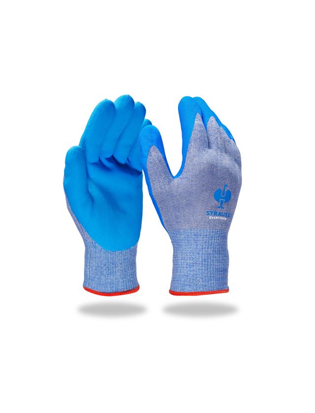 Gecoate: e.s. Nitril handschoenen evertouch allseasons + blauw/lichtblauw-mêlee