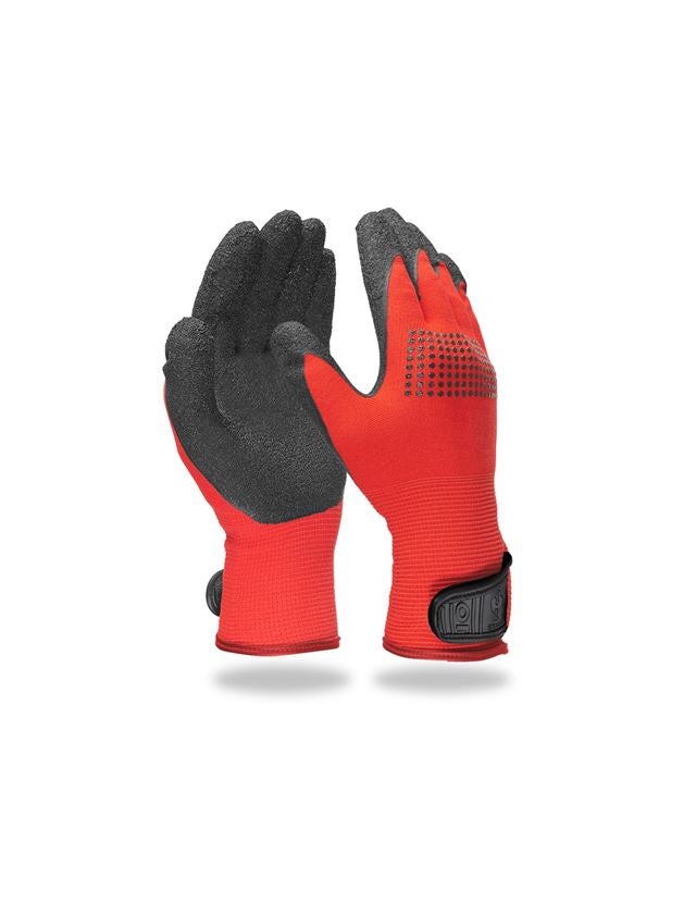 Gecoate: Gebreide latex handschoenen Techno Grip