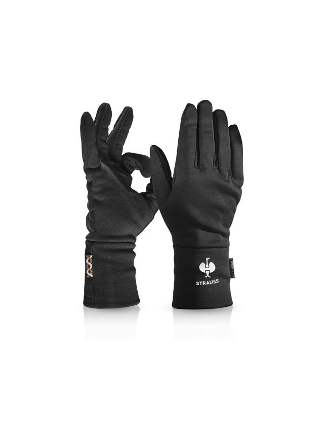 Textiel: e.s. FIBERTWIN® thermo stretch handschoenen + zwart