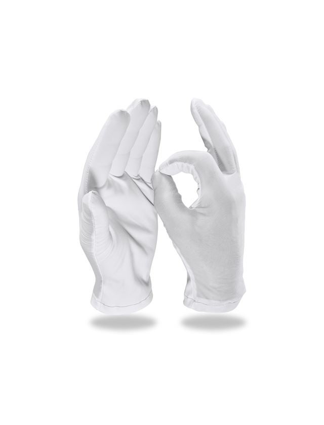 Textiel: Horlogemakers-handschoenen, per 12 + wit