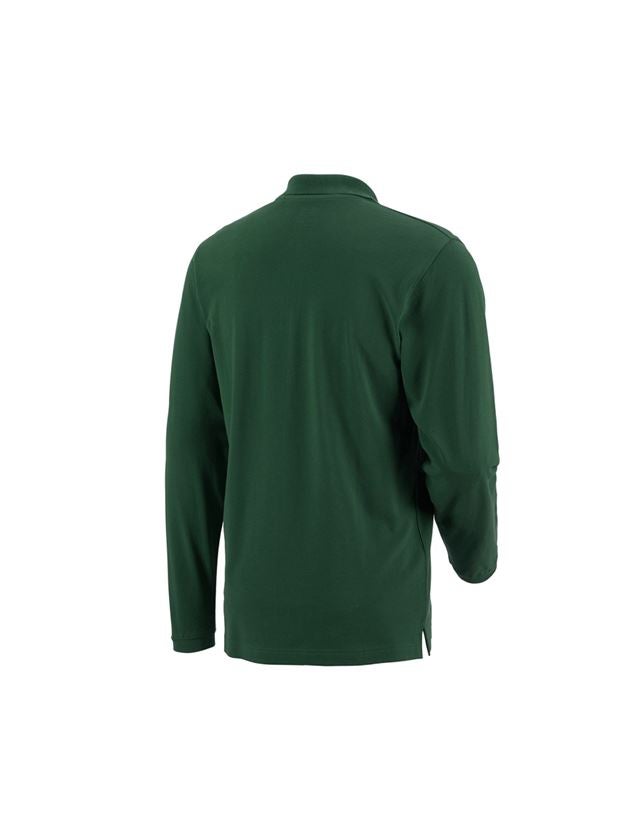 Schrijnwerkers / Meubelmakers: e.s. Longsleeve-Polo cotton Pocket + groen 1