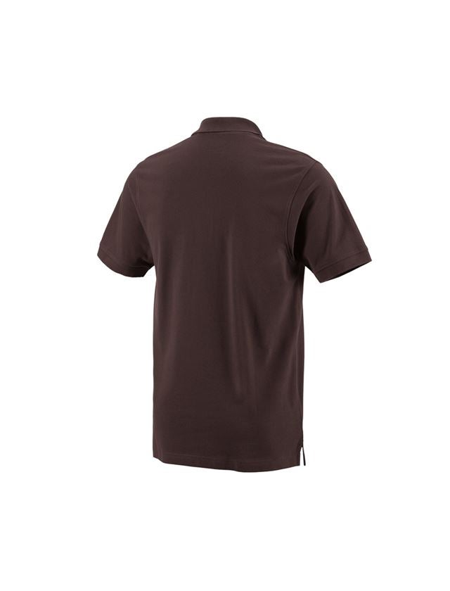 Bovenkleding: e.s. Polo-Shirt cotton Pocket + bruin 1