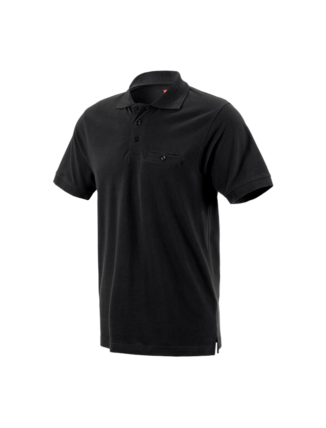 Bovenkleding: e.s. Polo-Shirt cotton Pocket + zwart 2