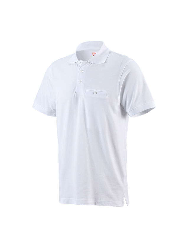 Bovenkleding: e.s. Polo-Shirt cotton Pocket + wit 2