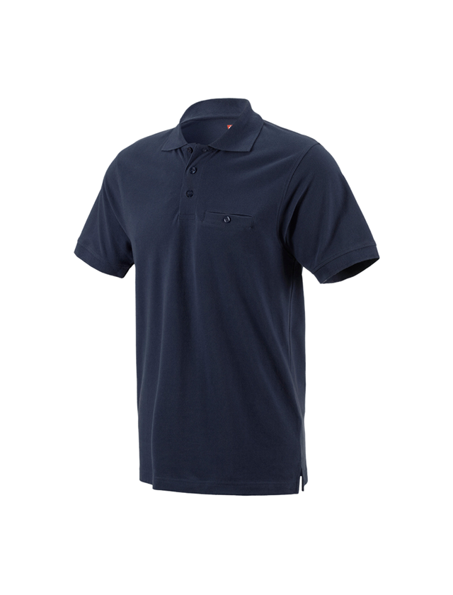 Bovenkleding: e.s. Polo-Shirt cotton Pocket + donkerblauw 2