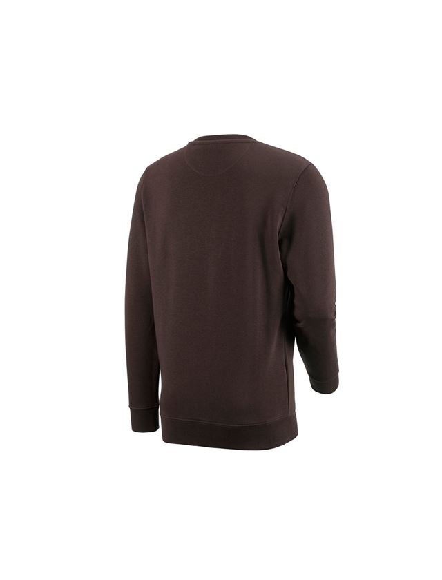Loodgieter / Installateurs: e.s. Sweatshirt poly cotton + bruin 1
