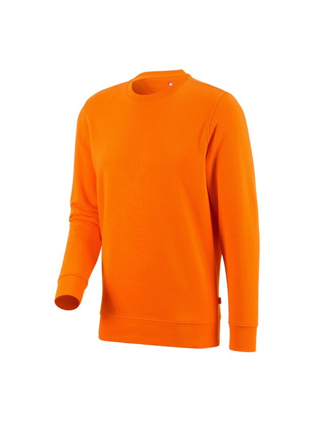 Tuin-/ Land-/ Bosbouw: e.s. Sweatshirt poly cotton + oranje