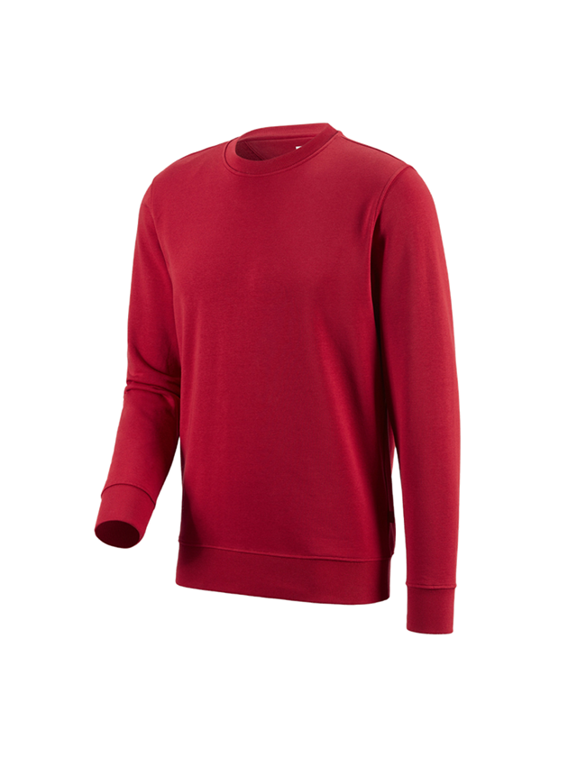 Loodgieter / Installateurs: e.s. Sweatshirt poly cotton + rood