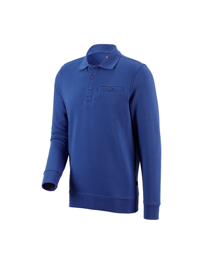Onderwerpen: e.s. Sweatshirt poly cotton Pocket + korenblauw