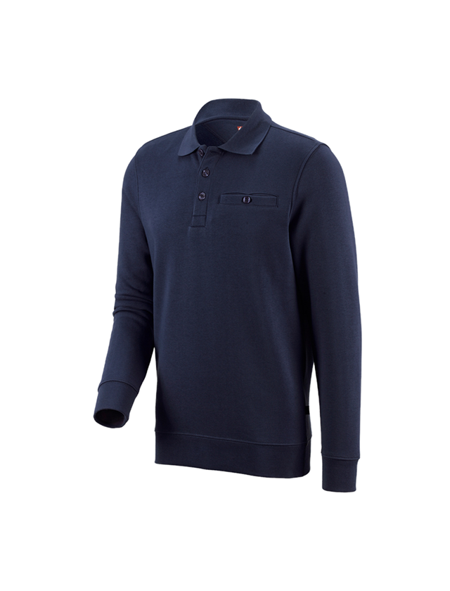Onderwerpen: e.s. Sweatshirt poly cotton Pocket + donkerblauw