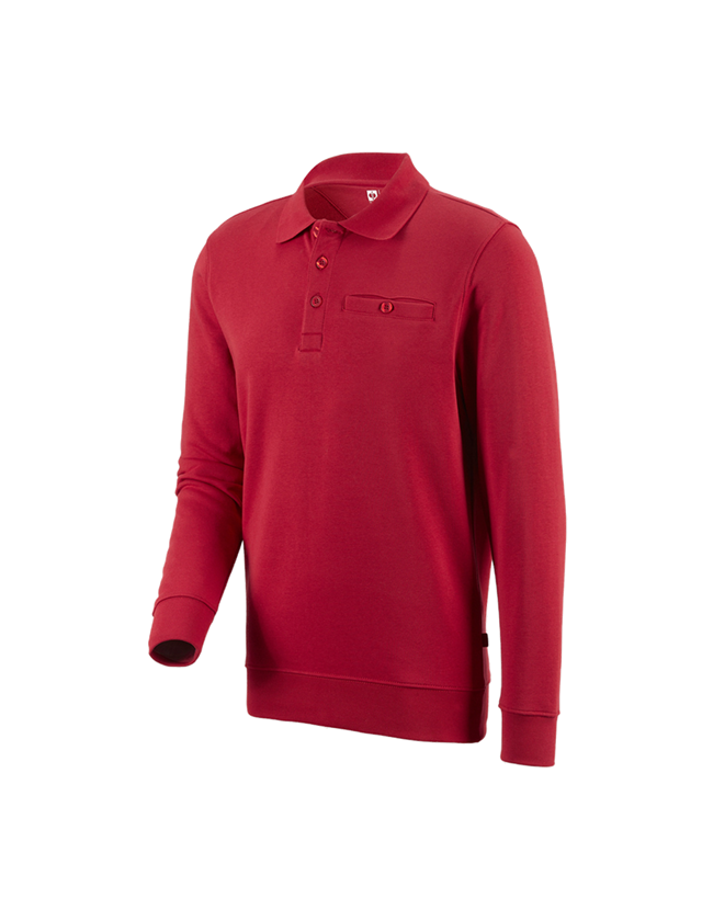 Onderwerpen: e.s. Sweatshirt poly cotton Pocket + rood