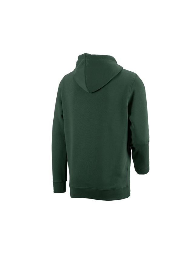 Bovenkleding: e.s. Hoody-Sweatshirt poly cotton + groen 1