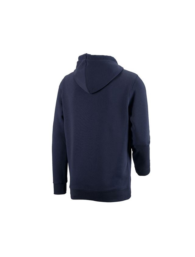 Bovenkleding: e.s. Hoody-Sweatshirt poly cotton + donkerblauw 1