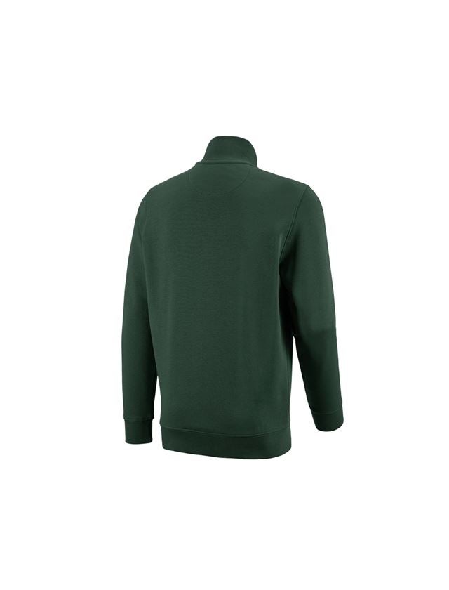 Bovenkleding: e.s. ZIP-Sweatshirt poly cotton + groen 1