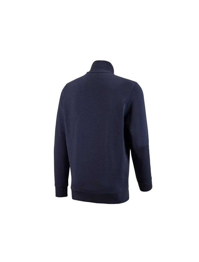 Bovenkleding: e.s. ZIP-Sweatshirt poly cotton + donkerblauw 1