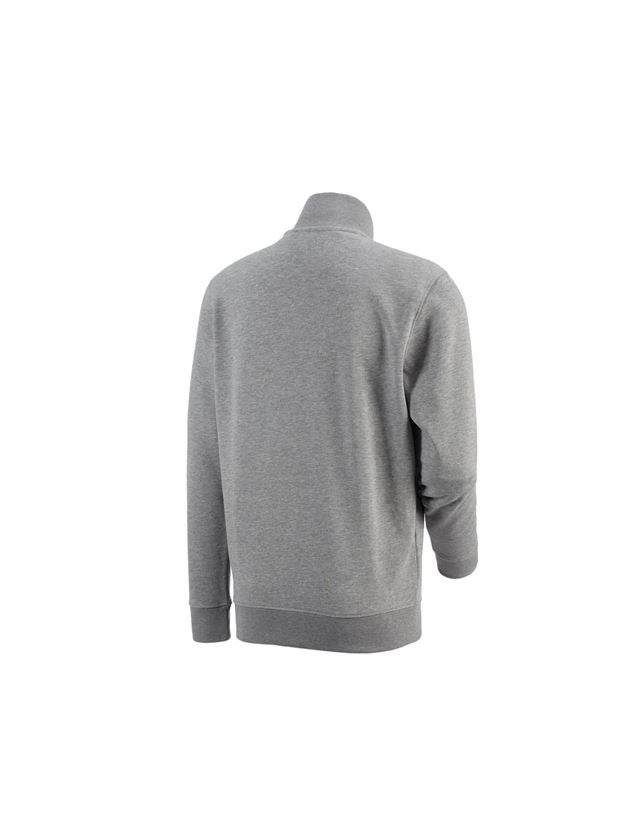 Bovenkleding: e.s. ZIP-Sweatshirt poly cotton + grijs mêlee 1