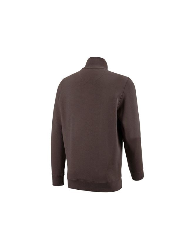 Bovenkleding: e.s. ZIP-Sweatshirt poly cotton + kastanje 3