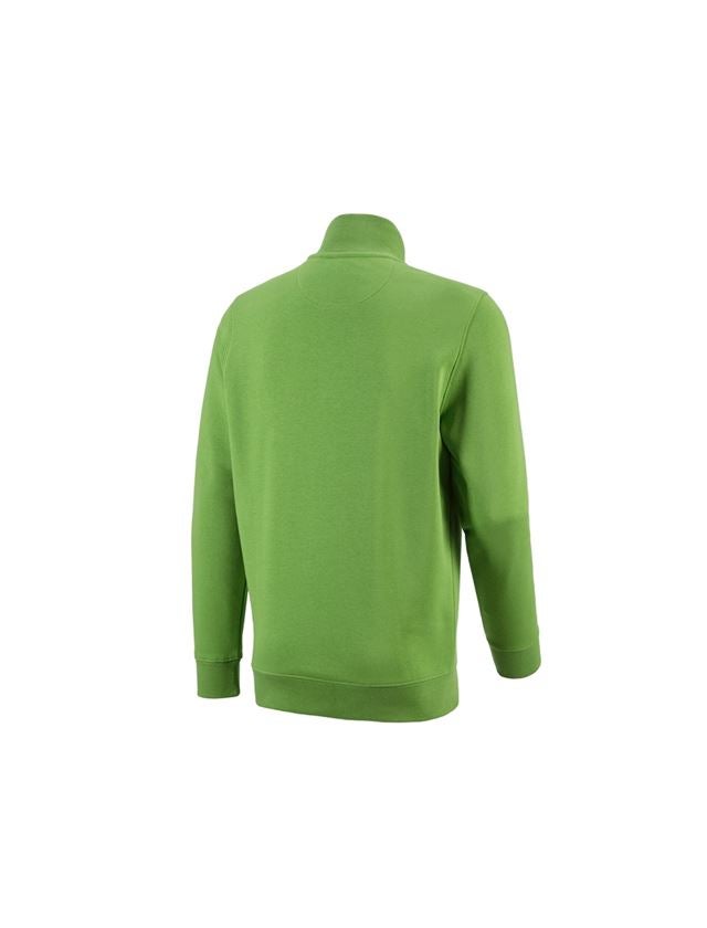 Bovenkleding: e.s. ZIP-Sweatshirt poly cotton + zeegroen 1