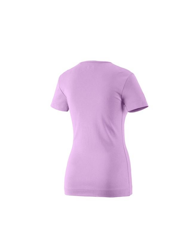 Bovenkleding: e.s. T-Shirt cotton V-Neck, dames + lavendel 1