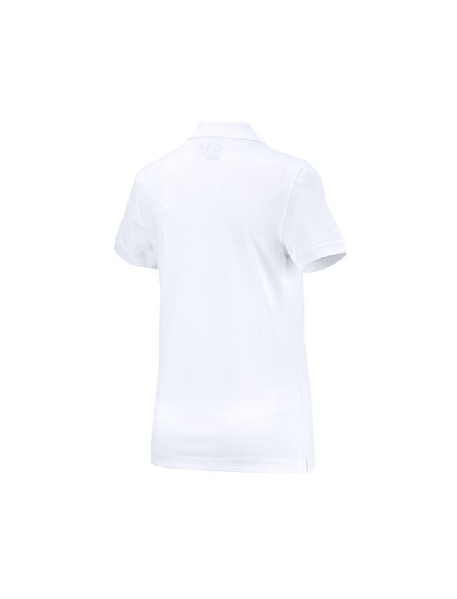Tuin-/ Land-/ Bosbouw: e.s. Polo-Shirt cotton, dames + wit 1