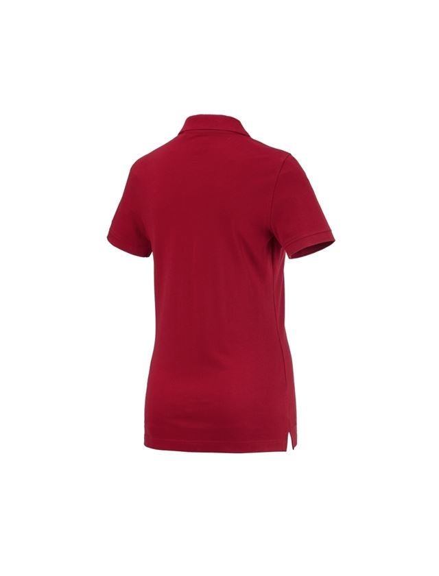 Loodgieter / Installateurs: e.s. Polo-Shirt cotton, dames + rood 1