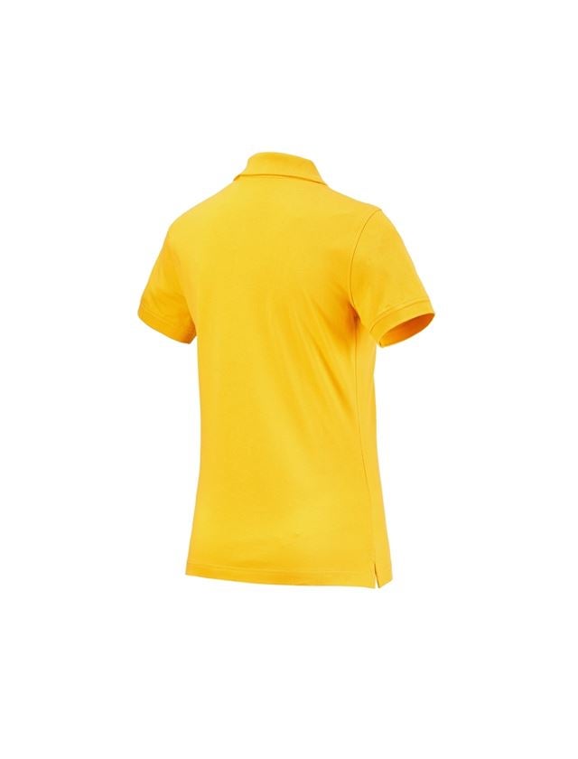 Tuin-/ Land-/ Bosbouw: e.s. Polo-Shirt cotton, dames + geel 1
